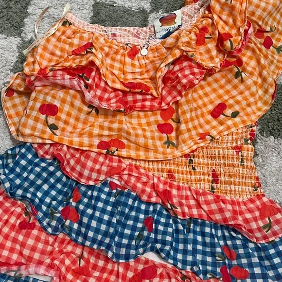 FARM RIO one shoulder tiered dress - Picture 6 of 6